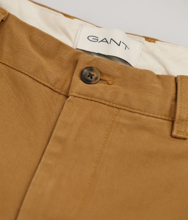 GANT - Regular Comfort Super Chinos, Mustard Beige