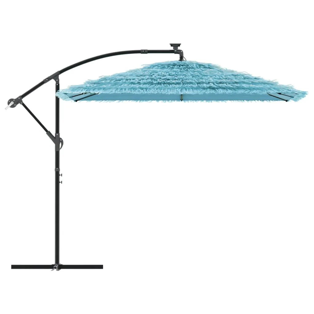 Garden Parasol with Steel Pole Blue 269x269x235 cm