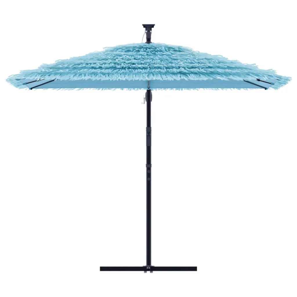 Garden Parasol with Steel Pole Blue 269x269x235 cm