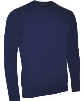 GLENMUIR Morar Crew Neck Lambswool Sweater - Mens - Navy