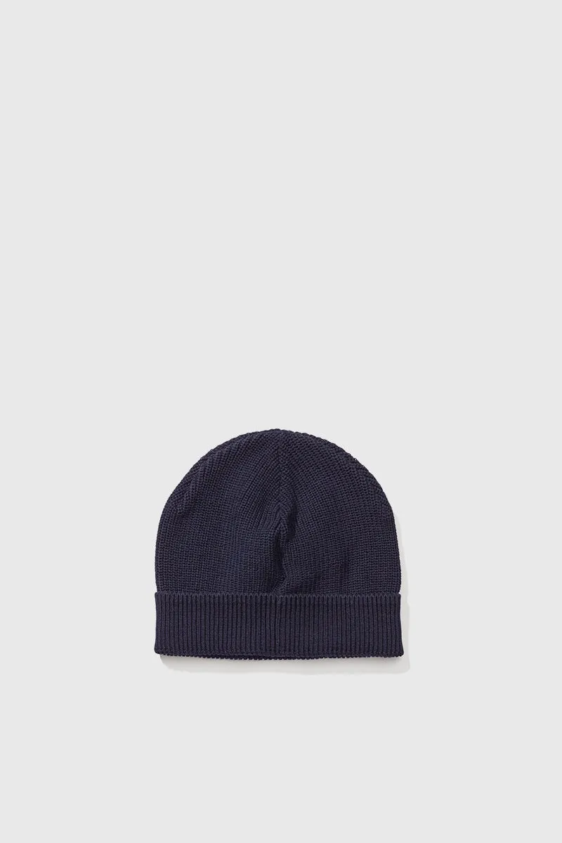 Guernsey Short Beanie - Dark Navy