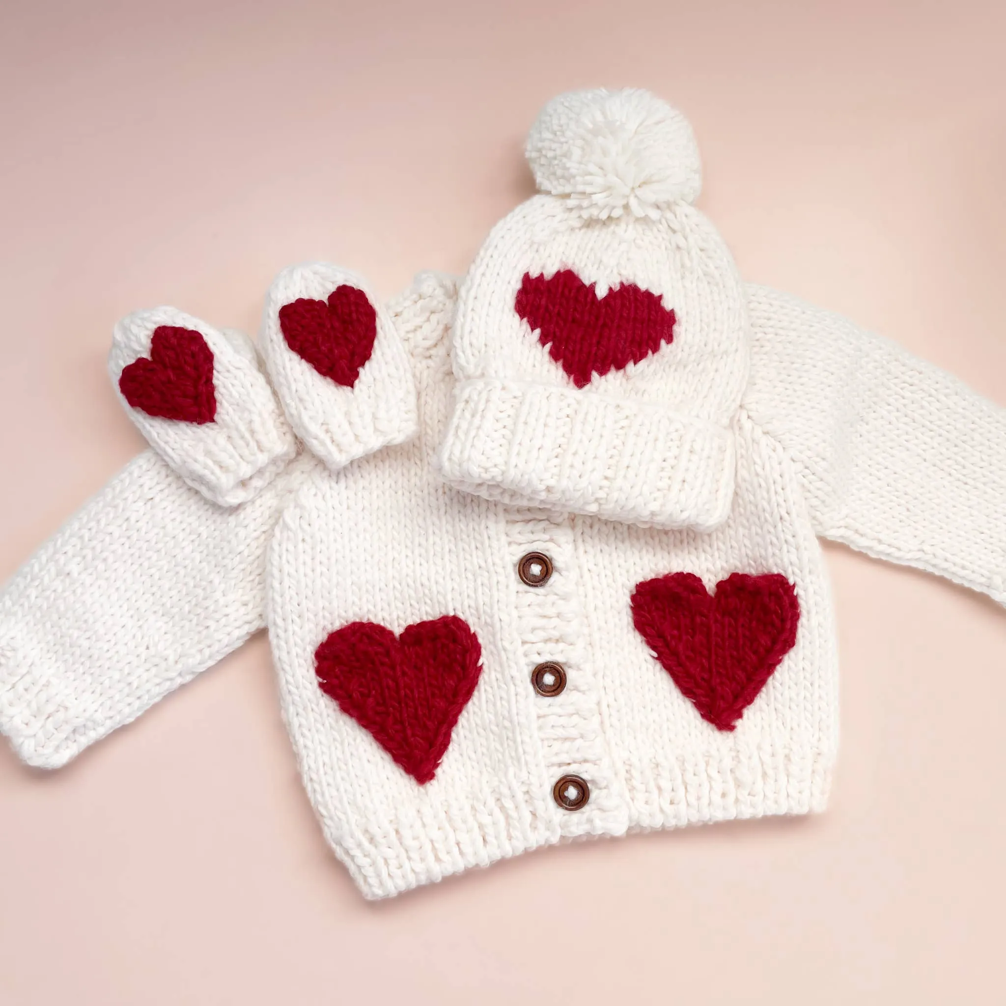 Heart Baby & Kids Knit Sweater Cardigan