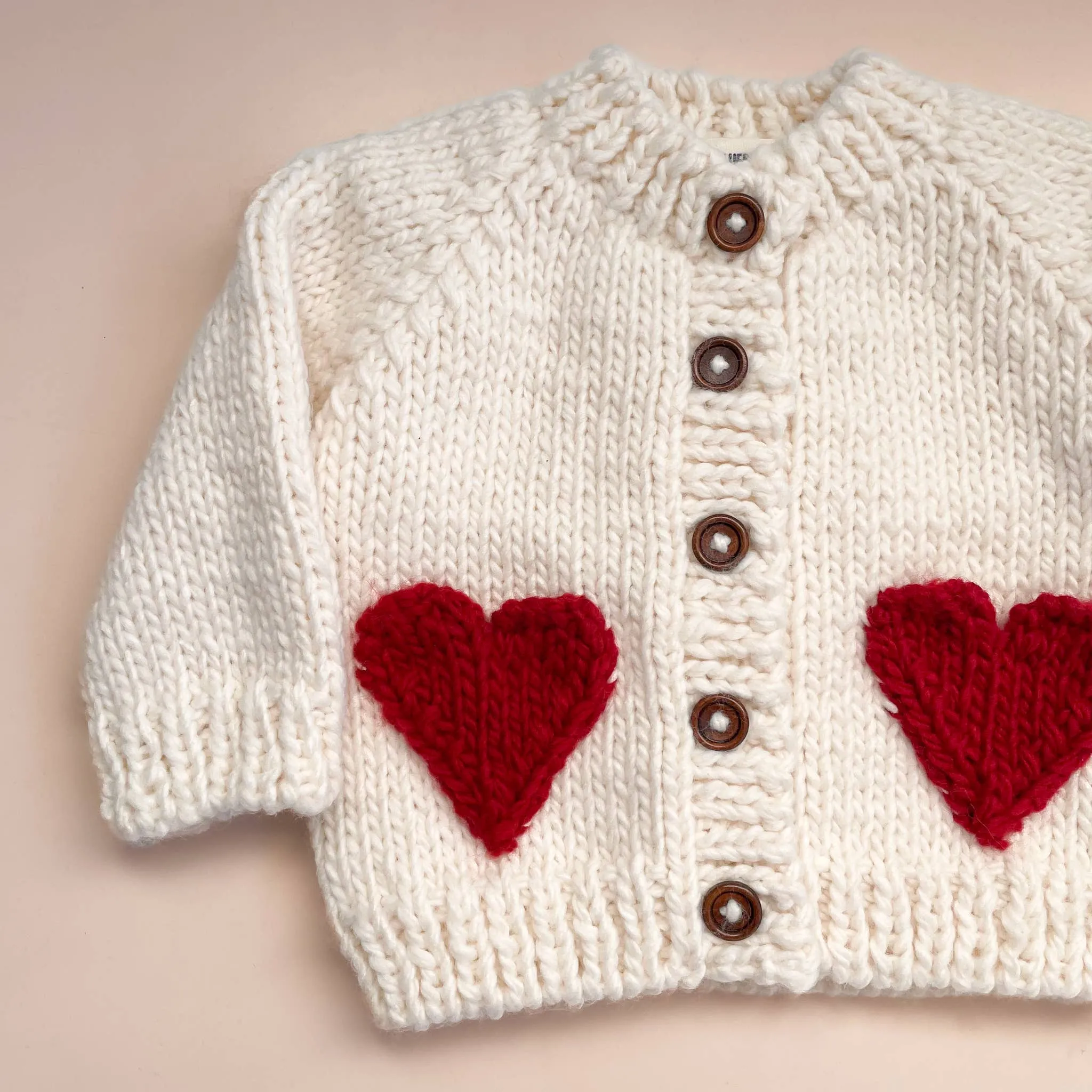 Heart Baby & Kids Knit Sweater Cardigan