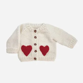 Heart Baby & Kids Knit Sweater Cardigan