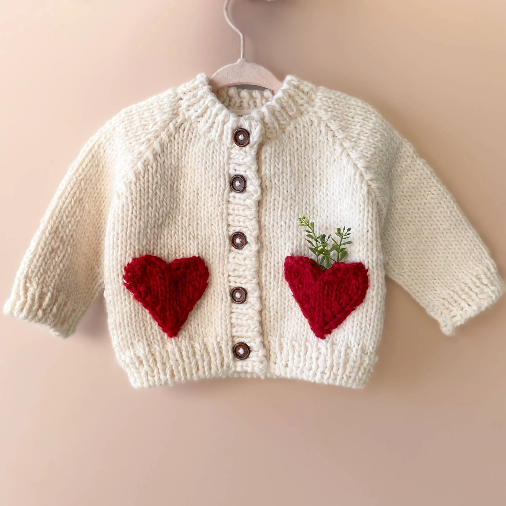 Heart Baby & Kids Knit Sweater Cardigan