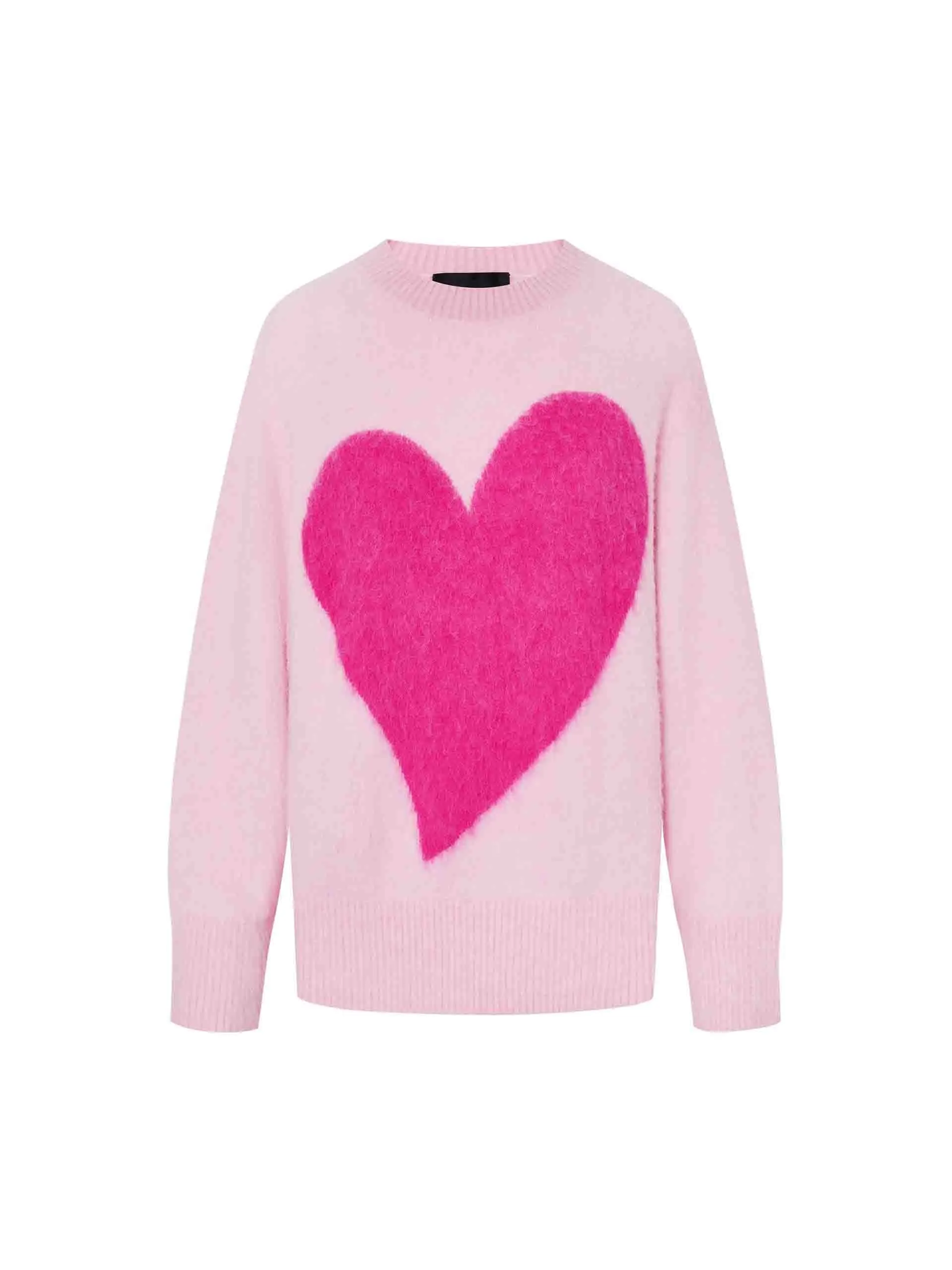 Heart Pattern Loose Sweater