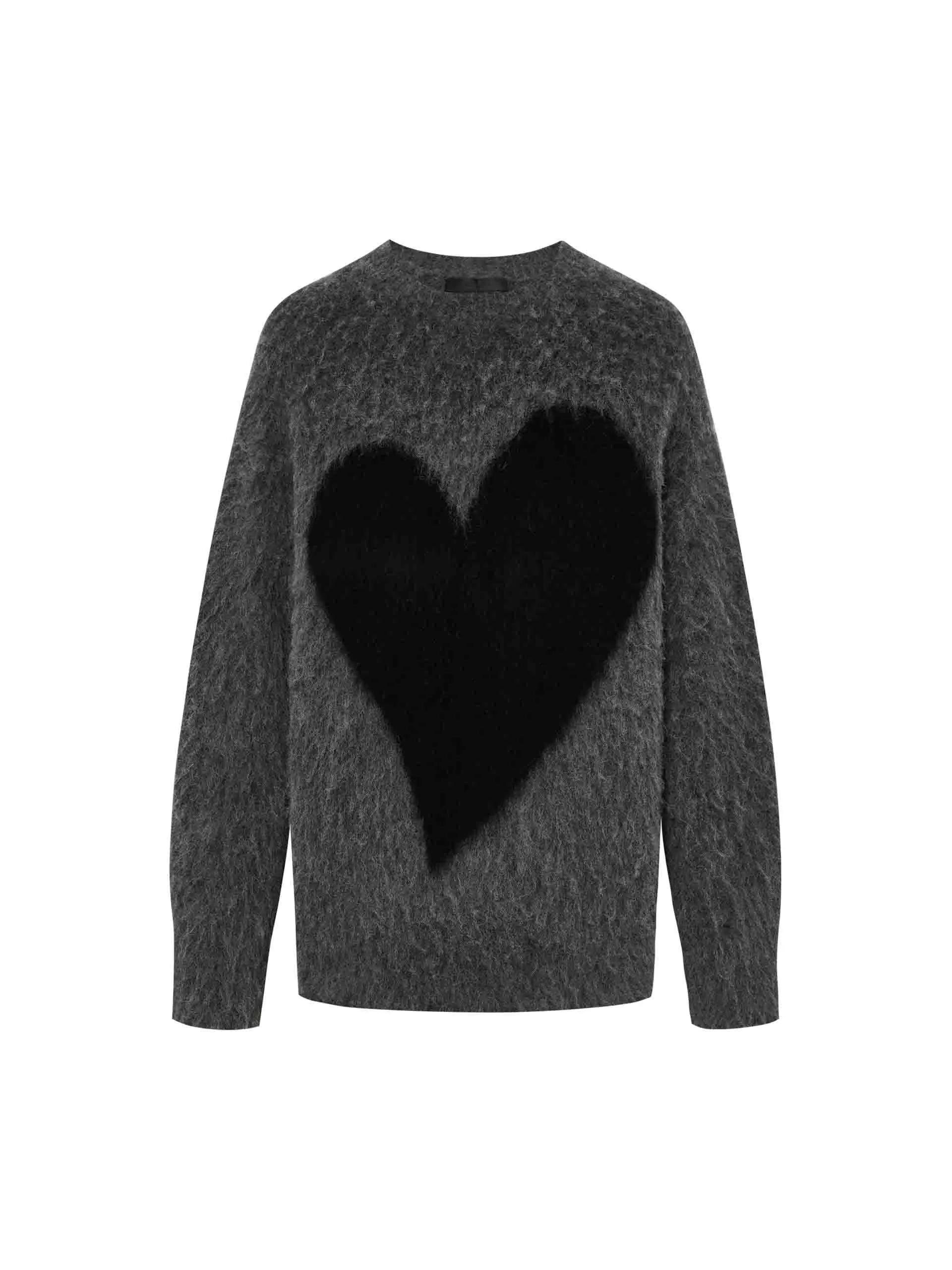 Heart Pattern Loose Sweater