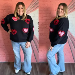 Heart Throb Bell Sleeve Sweater