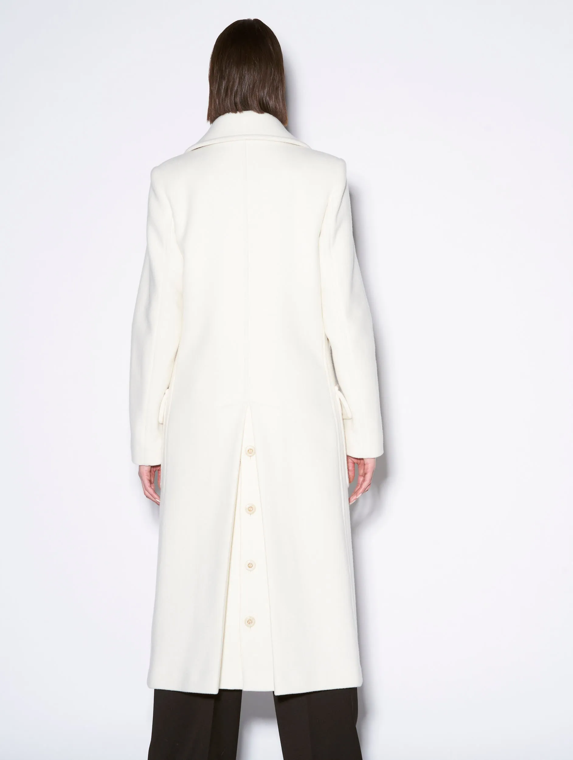 ivory wool and cashmere coat