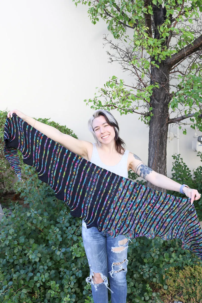 Jimmy Beans Wool PDF Patterns - Kaleido Shawl - PDF Download