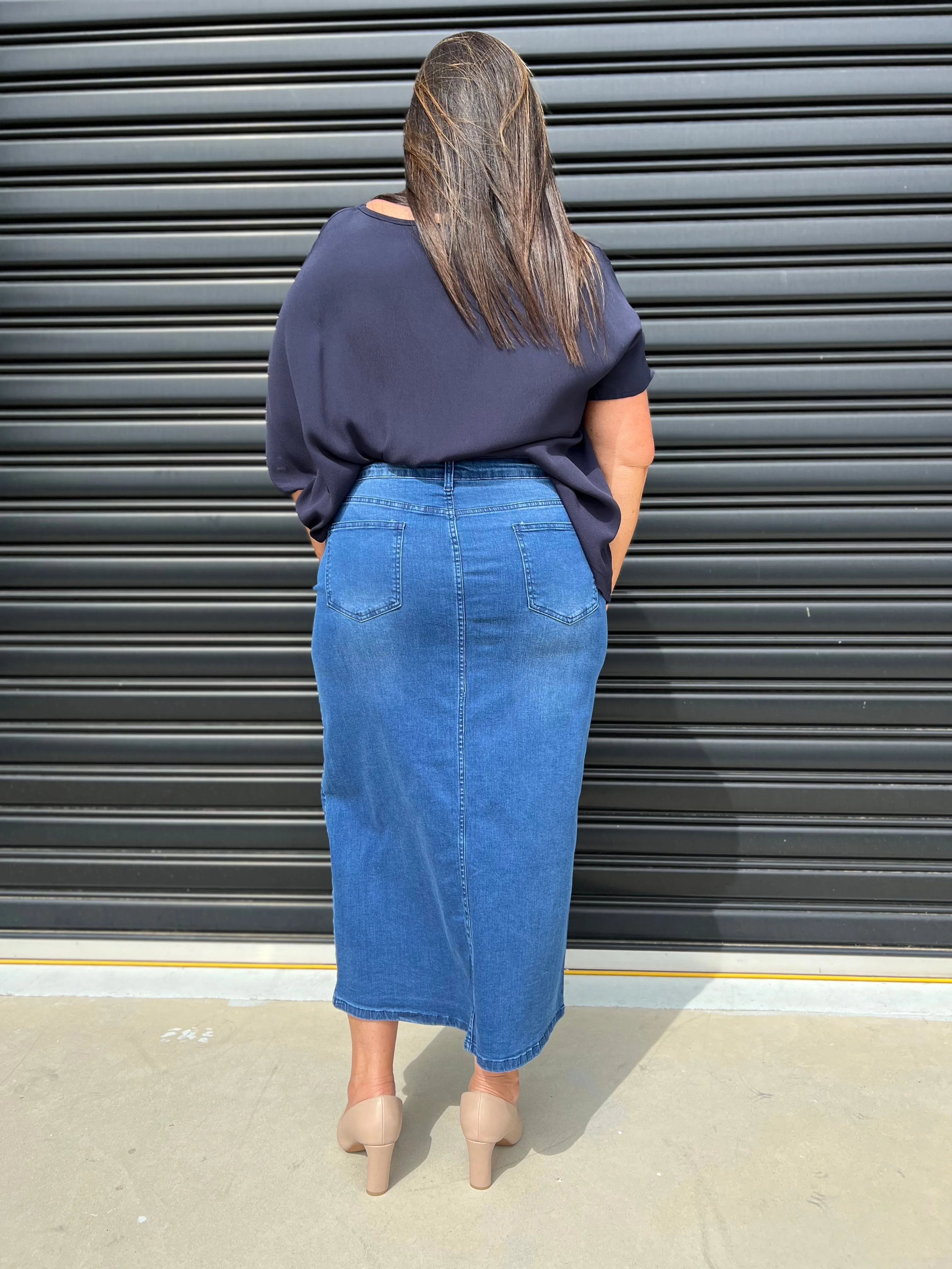 Jovi Maxi Denim Skirt