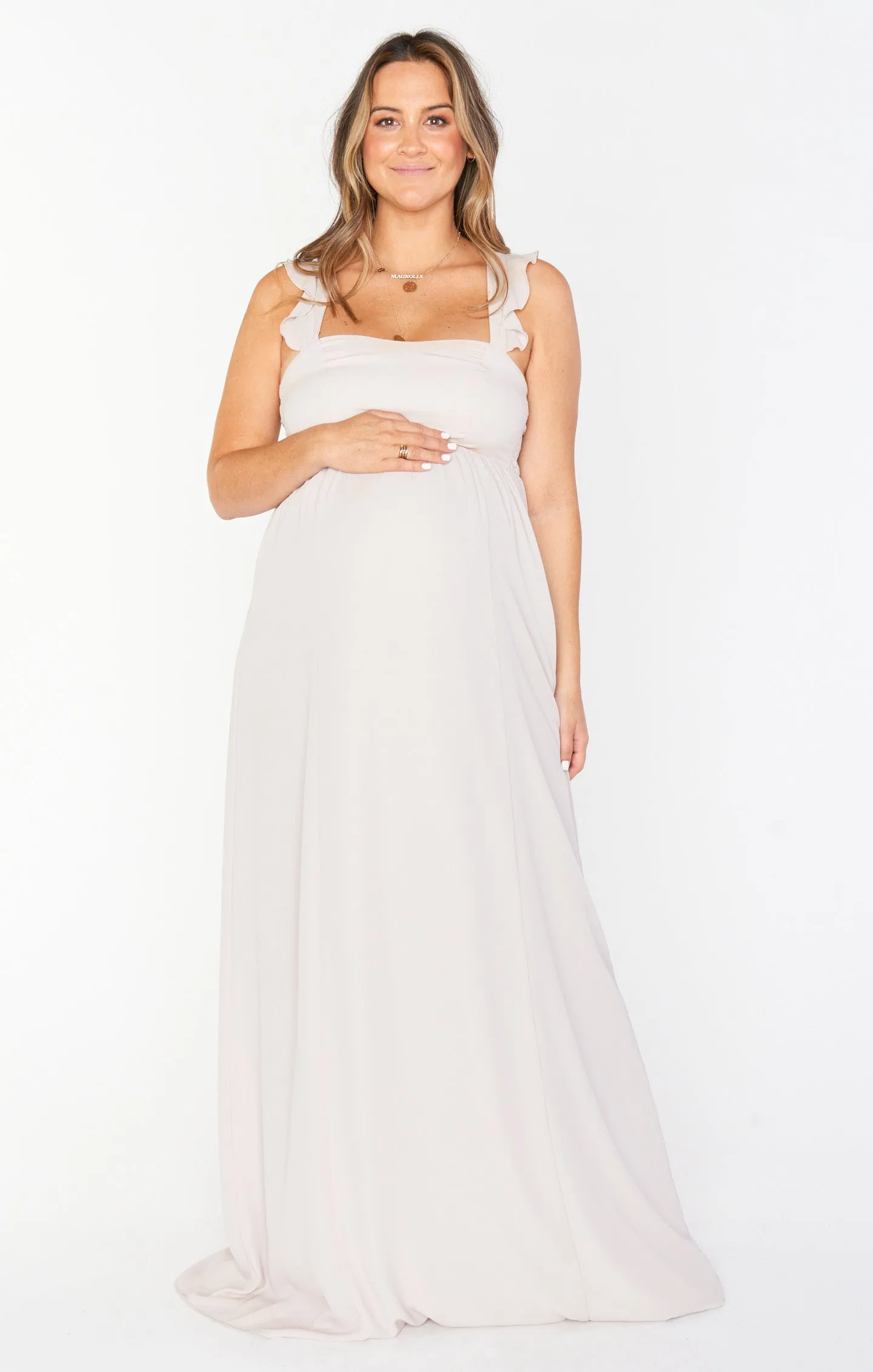 June Maxi Dress ~ Show Me the Ring Crisp