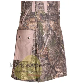 Jungle Camo 6 Pockets Utility Kilt