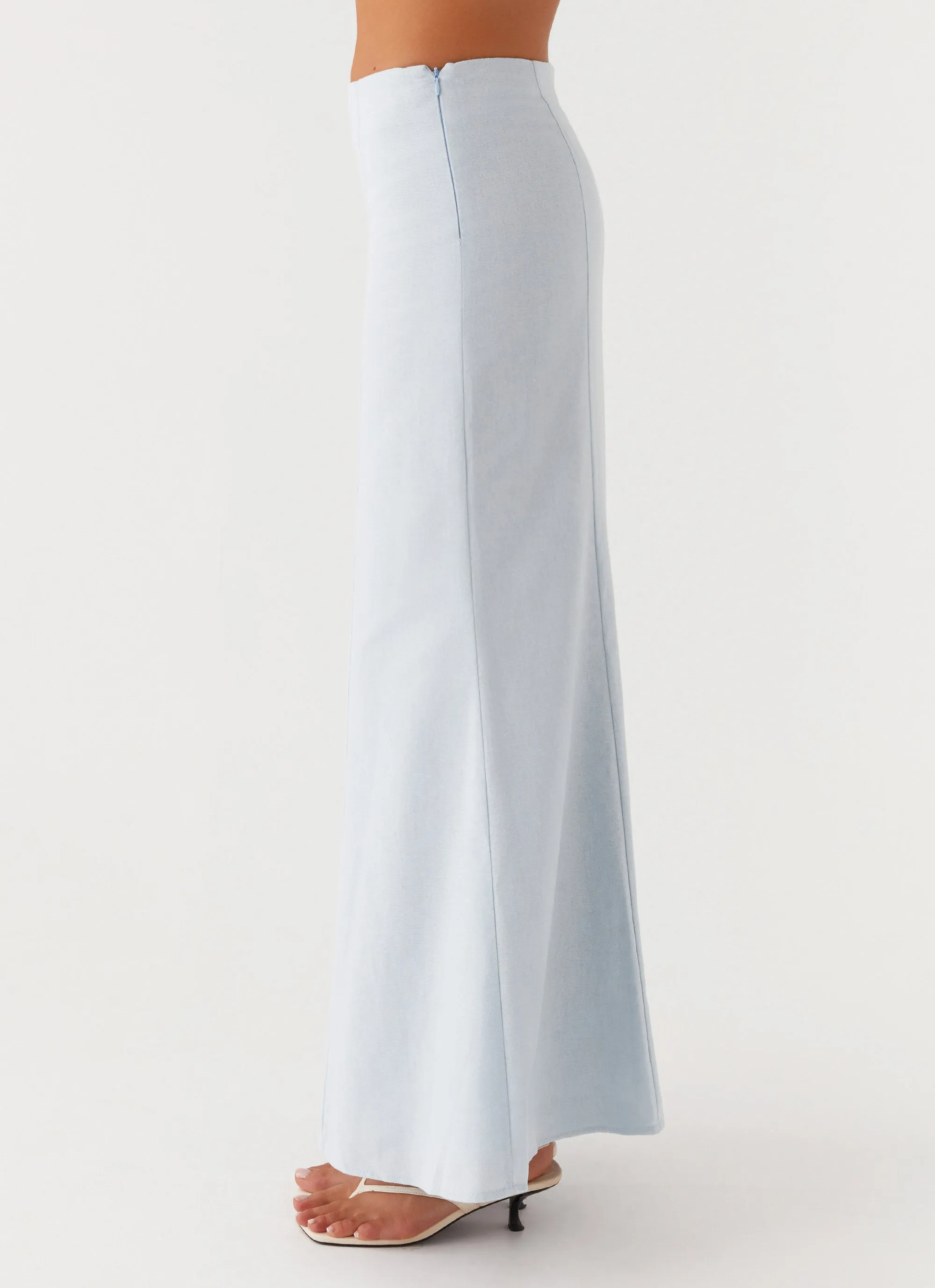 Keep Moving Maxi Skirt - Blue