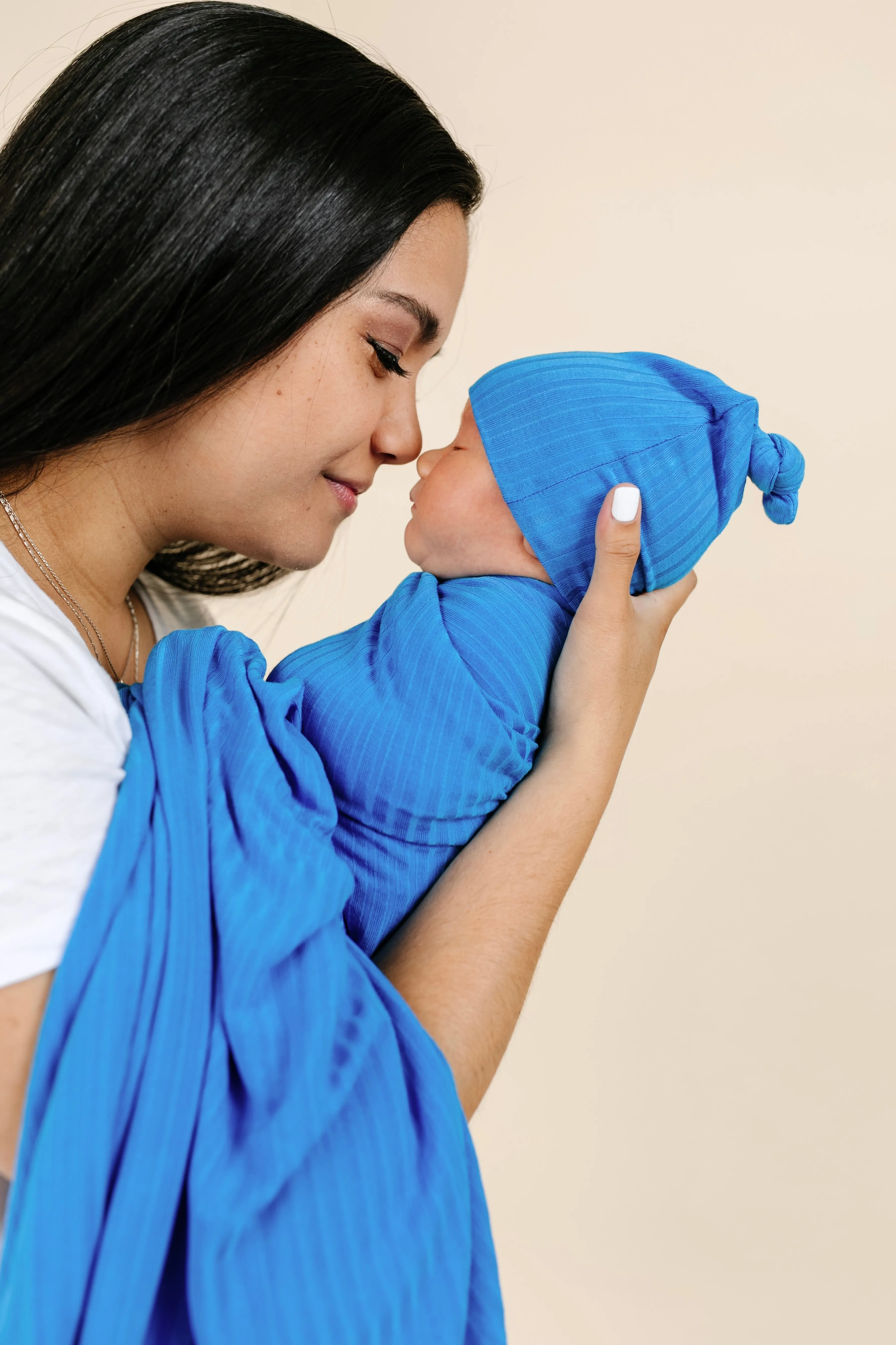 Ken Ribbed Newborn Hat Bundle (Top   Bottom)