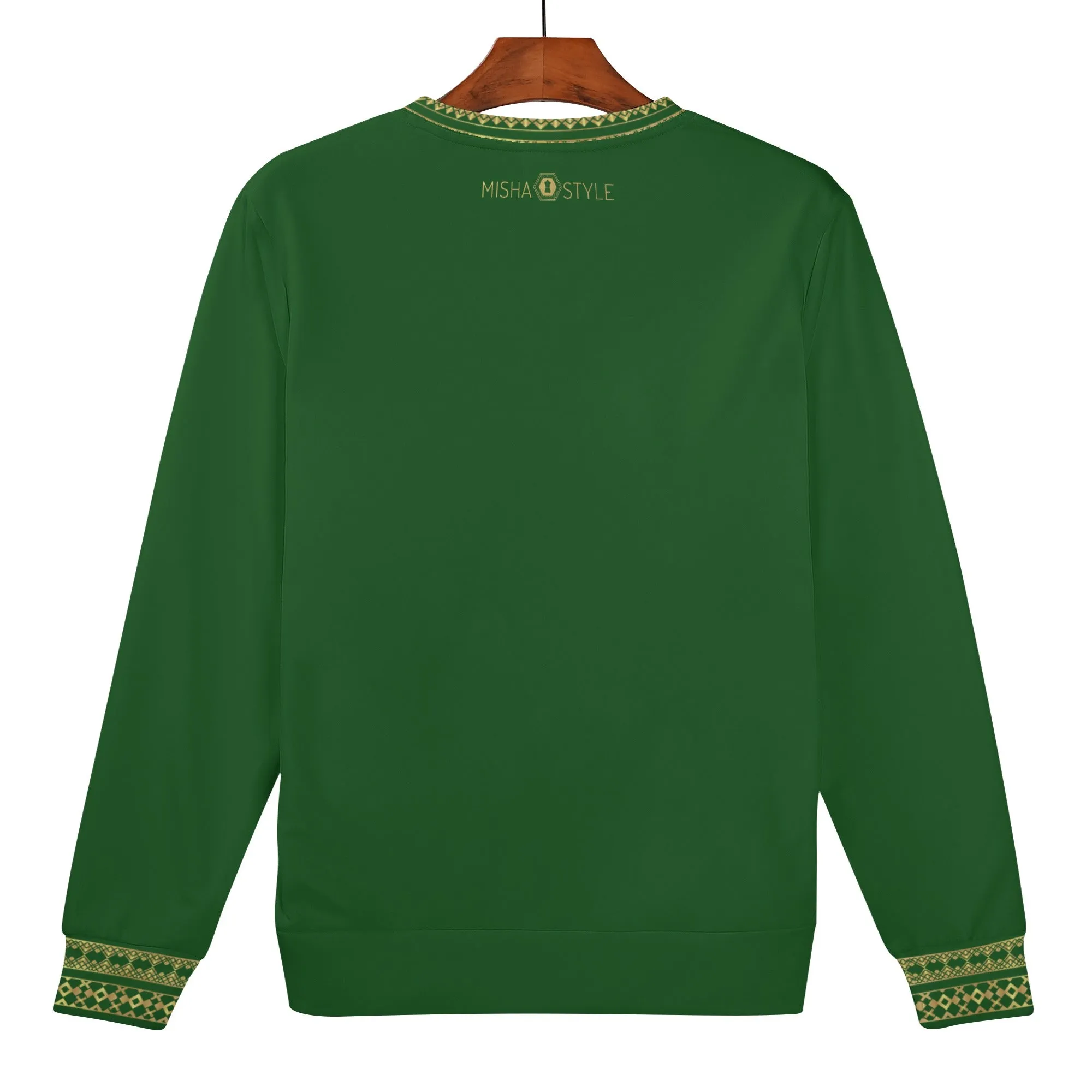 Kids Jerusalem Word Sweater - Velvet Green