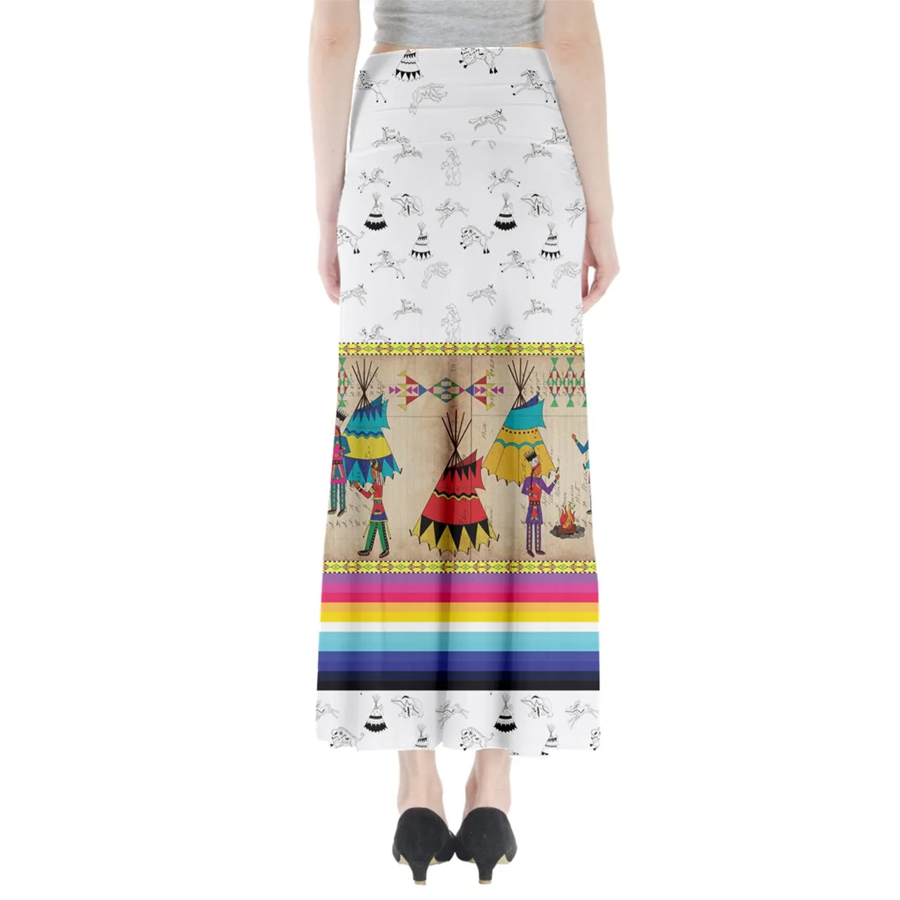 Ledger Chiefs Clay Full Length Maxi Skirt