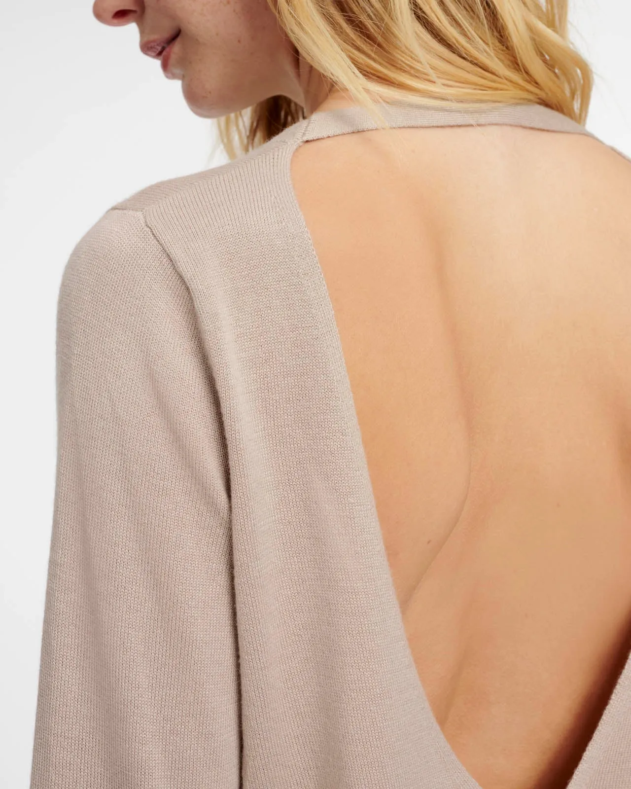 LoopKnit LYR Open Back Sweater