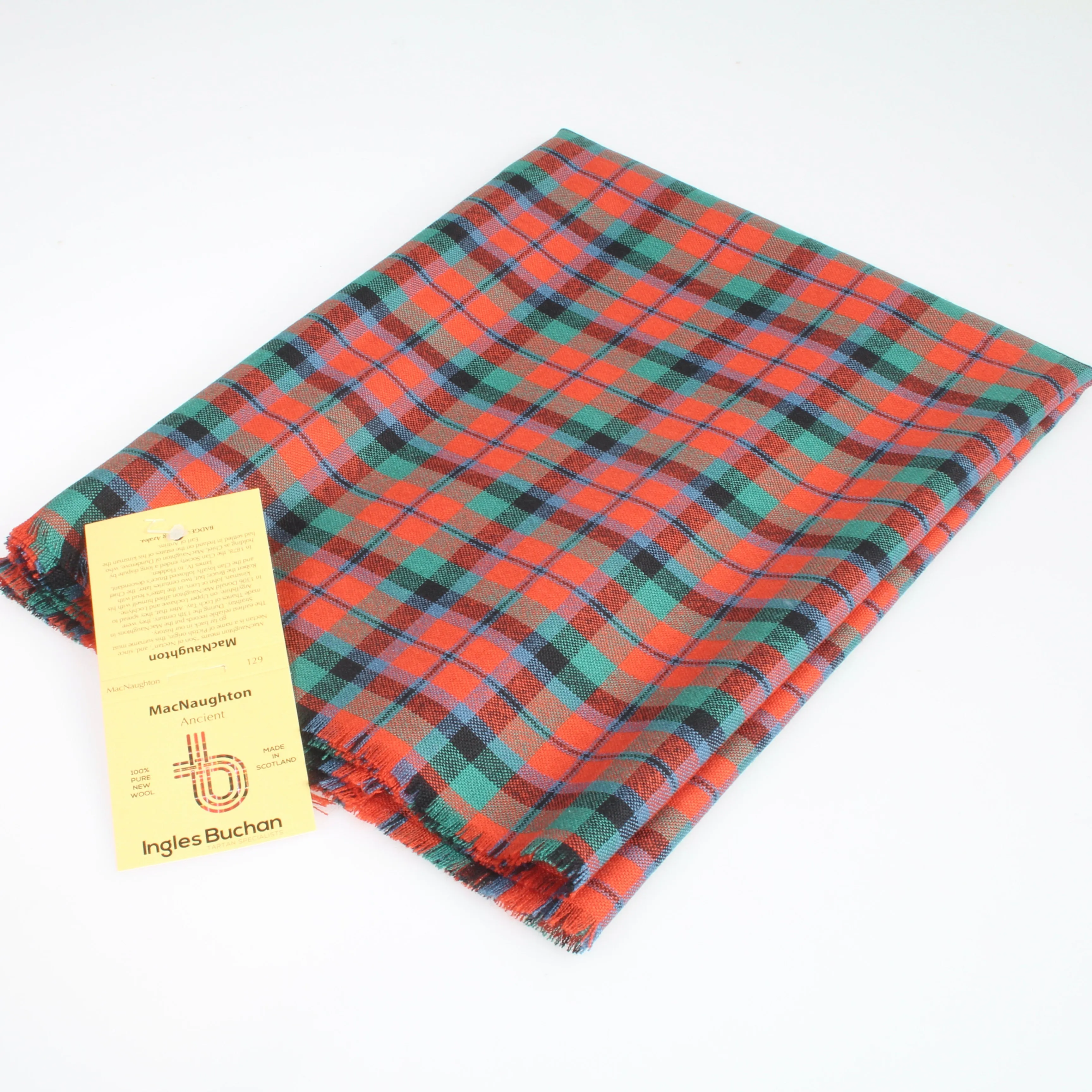 MacNaughton Ancient Wool Tartan Shawl