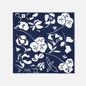 Marimekko Jahha Nokturno Cotton Silk Blend Scarf