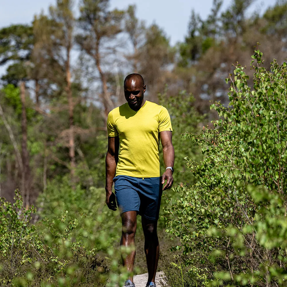 Mens Merino 150 V-Neck Tee (Lime)