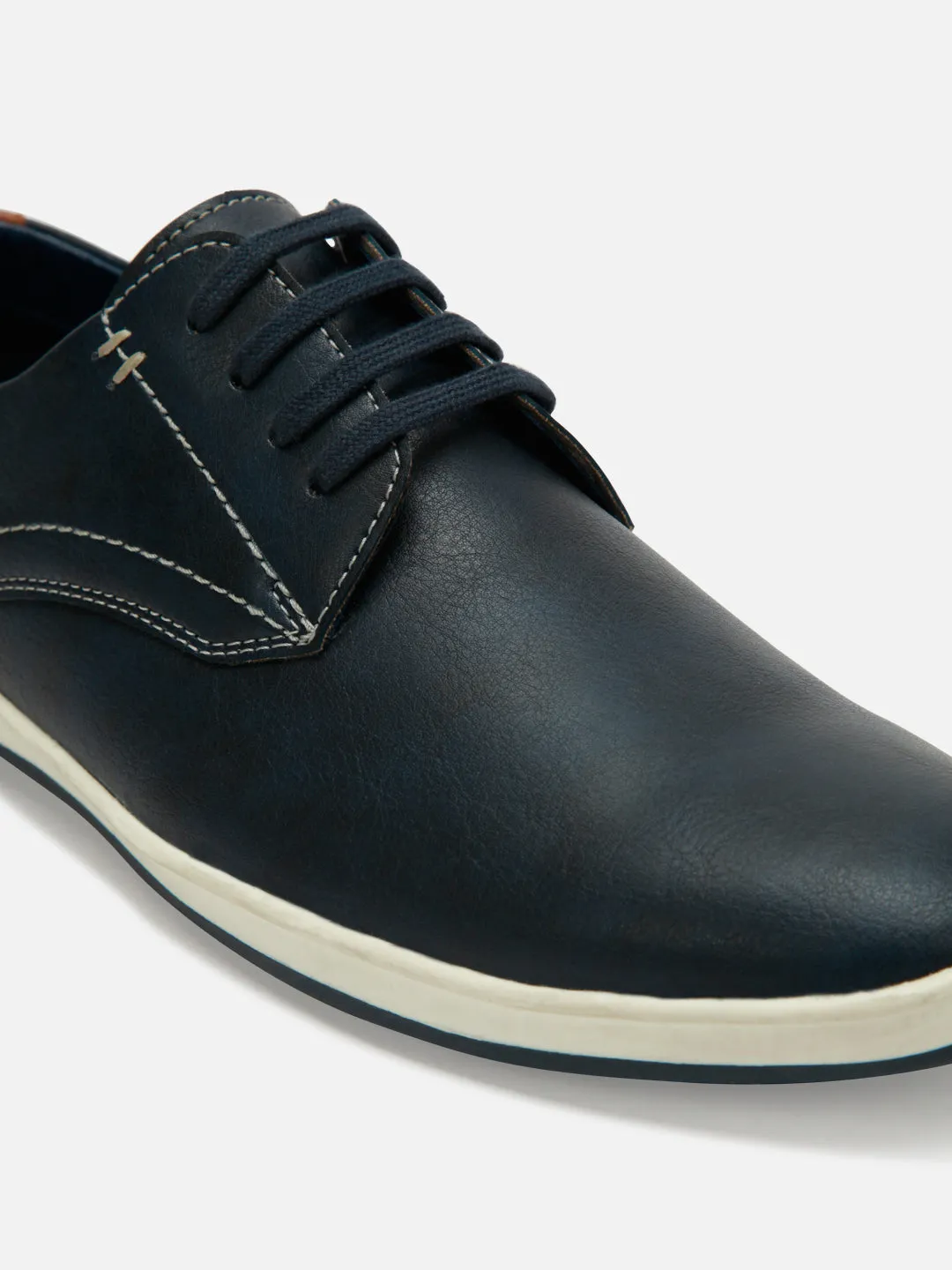 Men's Navy Blue Regular Toe Lace Up Casual (IX1012)