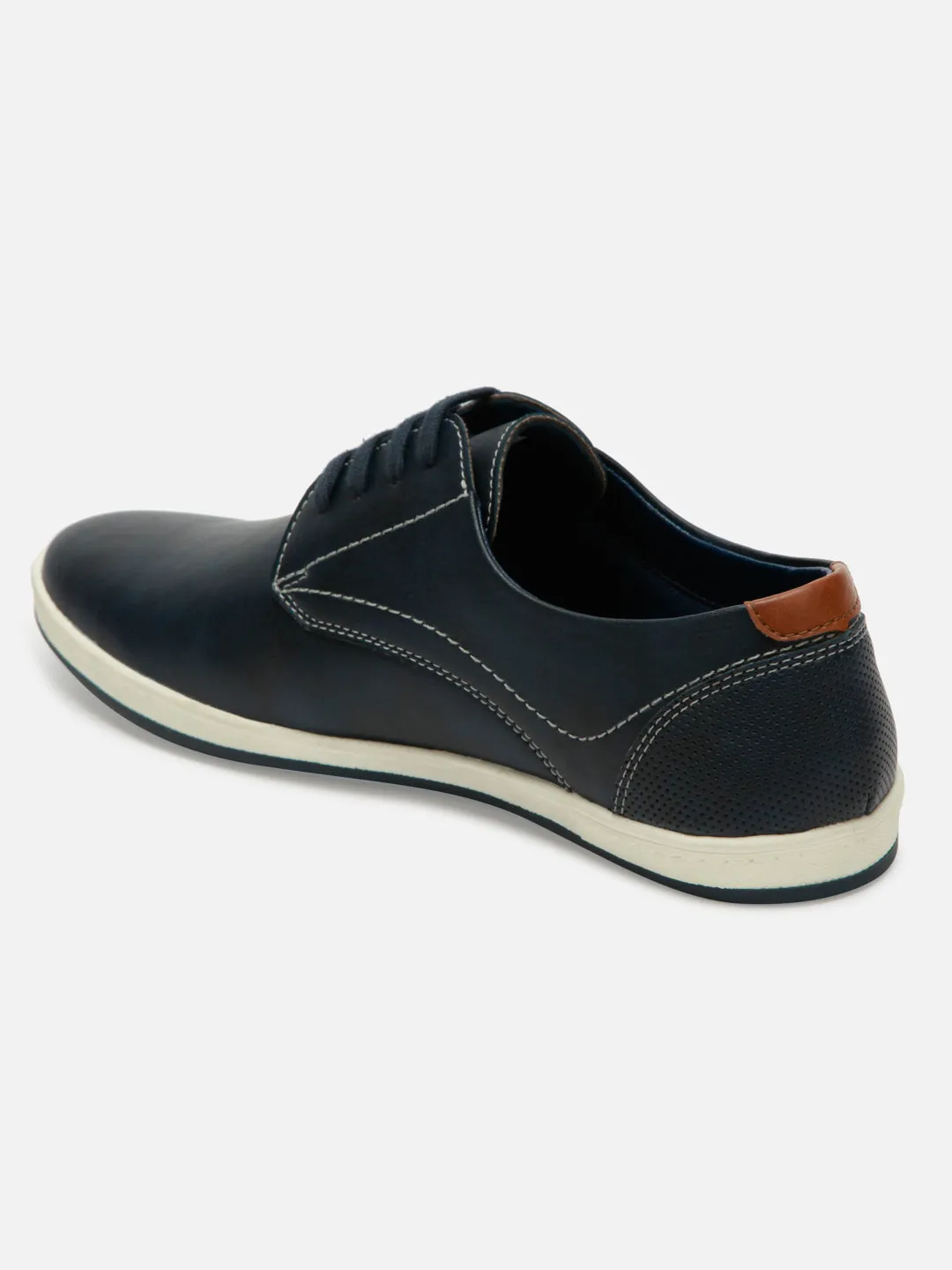 Men's Navy Blue Regular Toe Lace Up Casual (IX1012)