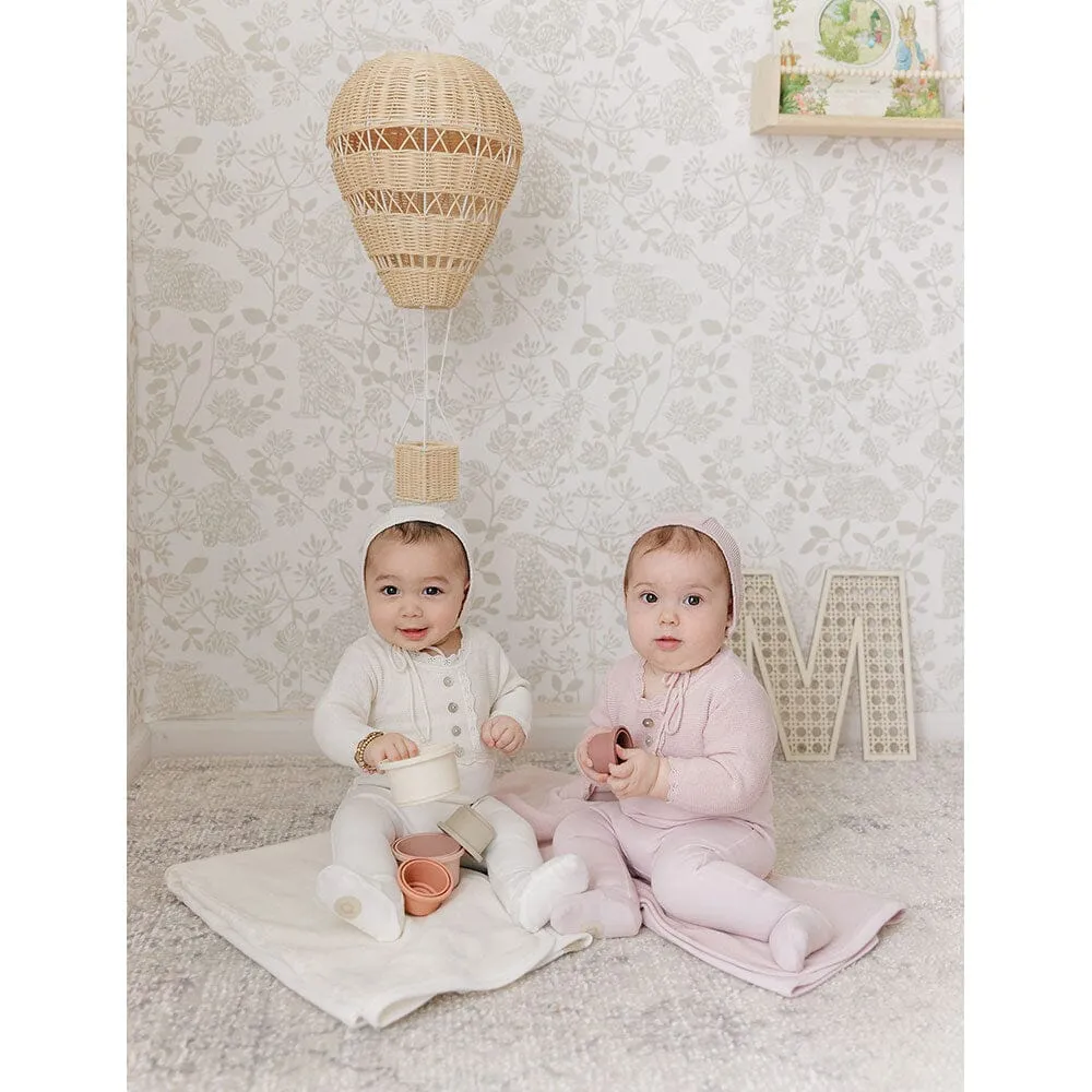 Mock-Cardigan Layette Set