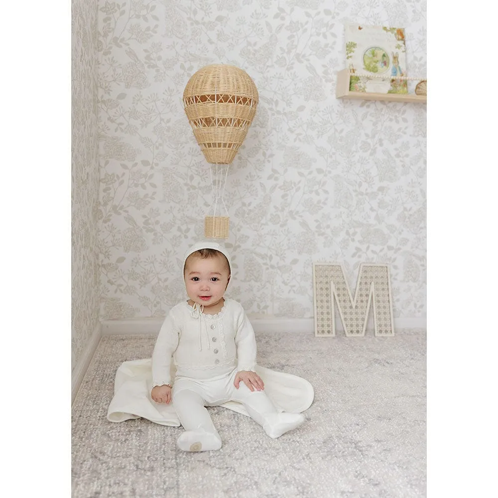 Mock-Cardigan Layette Set