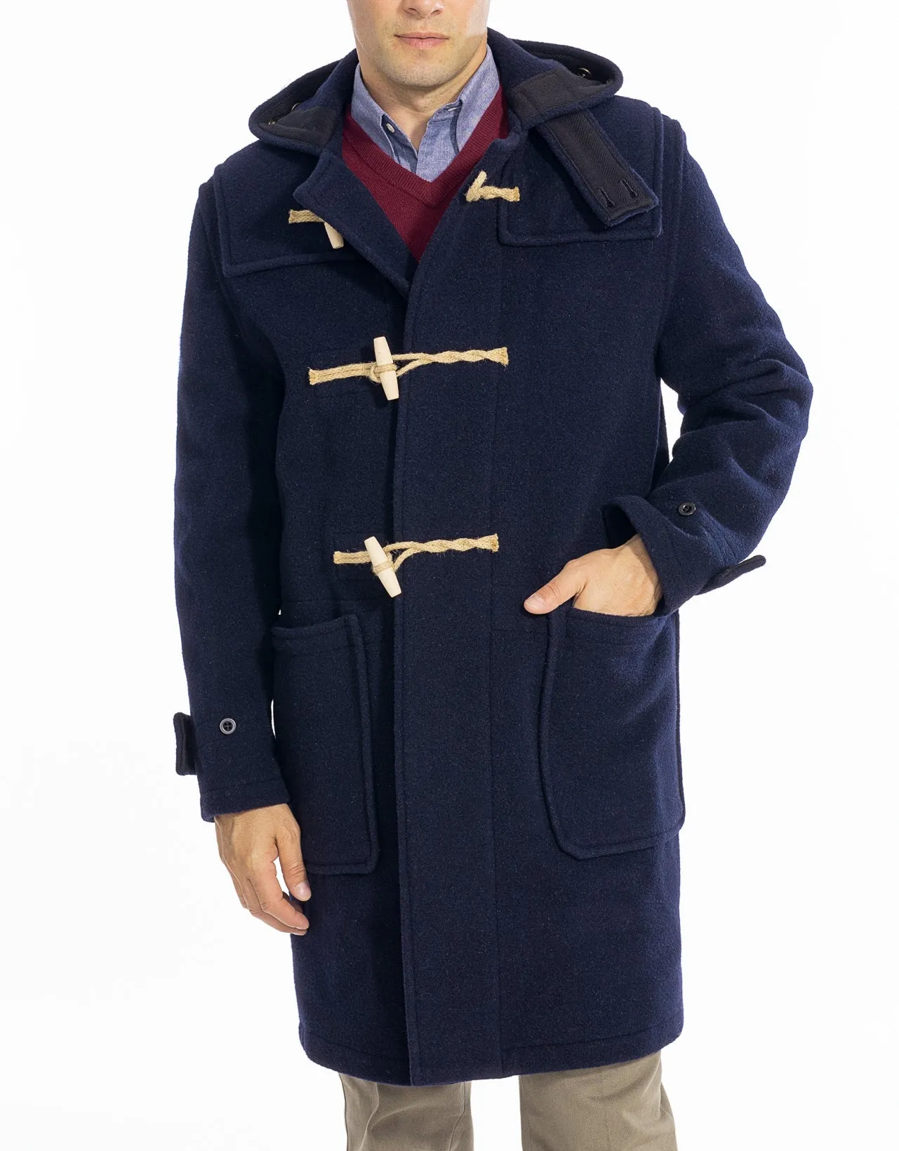 MONTY DUFFLE COAT - NAVY