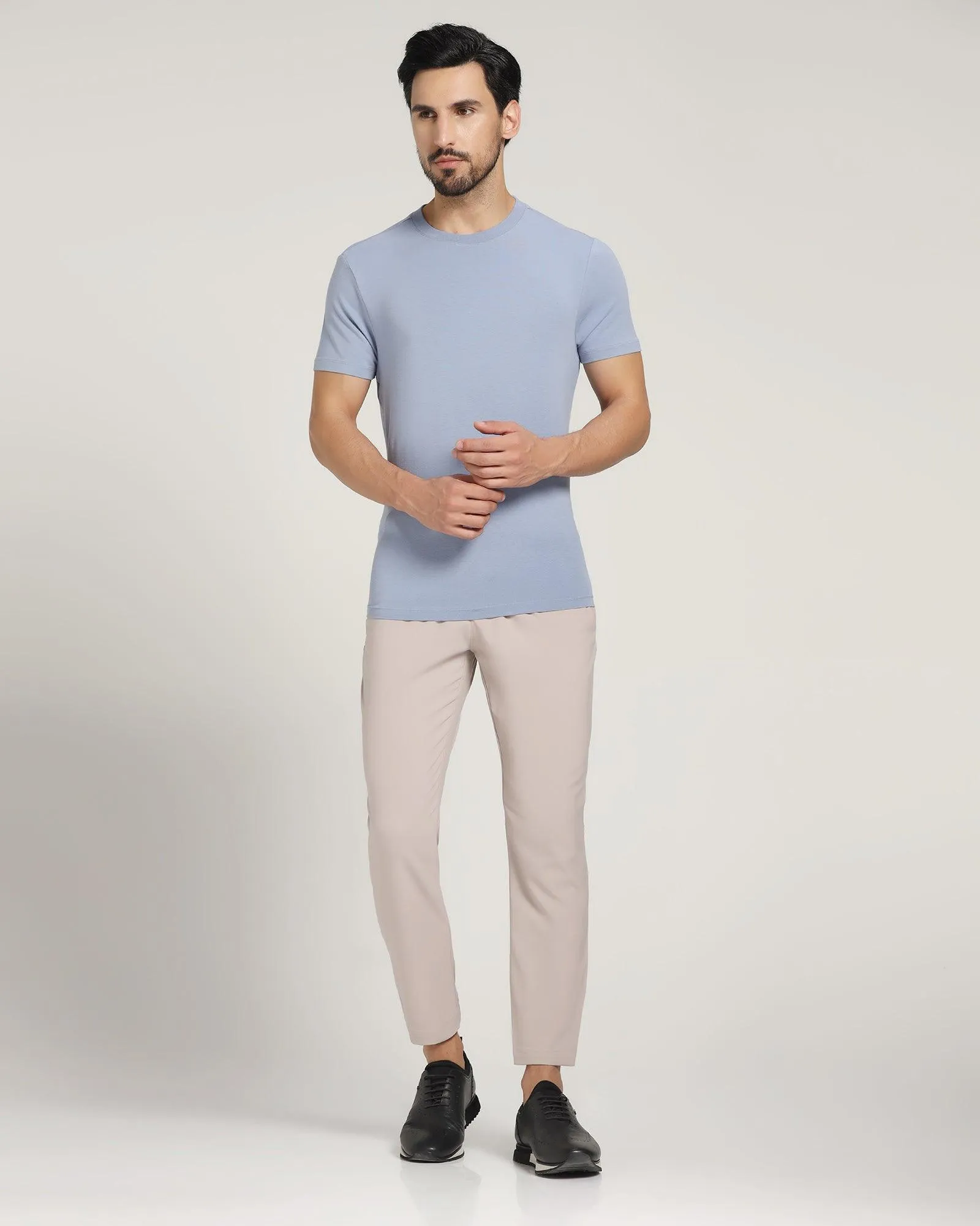 Nadal Casual Stone Beige Solid Khakis - Jin