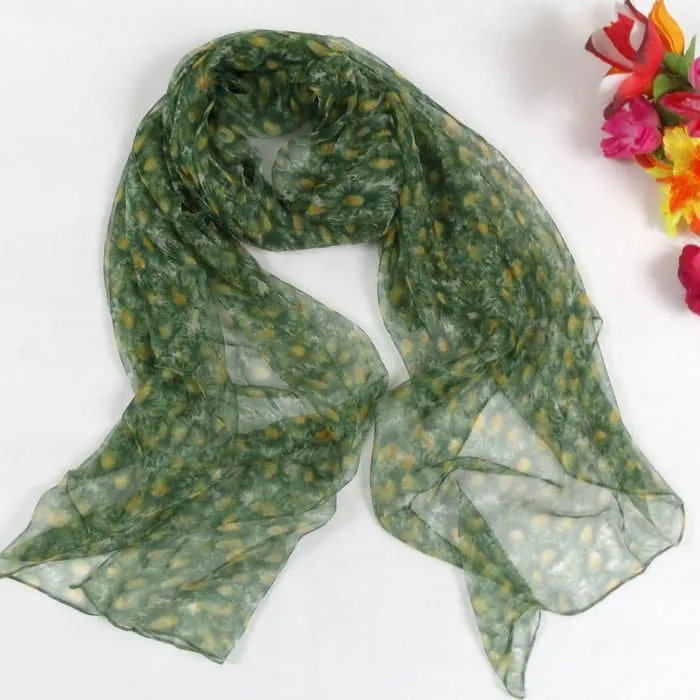 Natural Silk Scarf - 100% Natural Silk, Fashion Long Scarf, 180*105cm Size