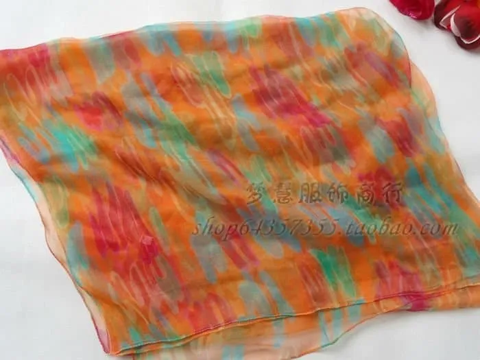 Natural Silk Scarf - 100% Natural Silk, Fashion Long Scarf, 180*105cm Size