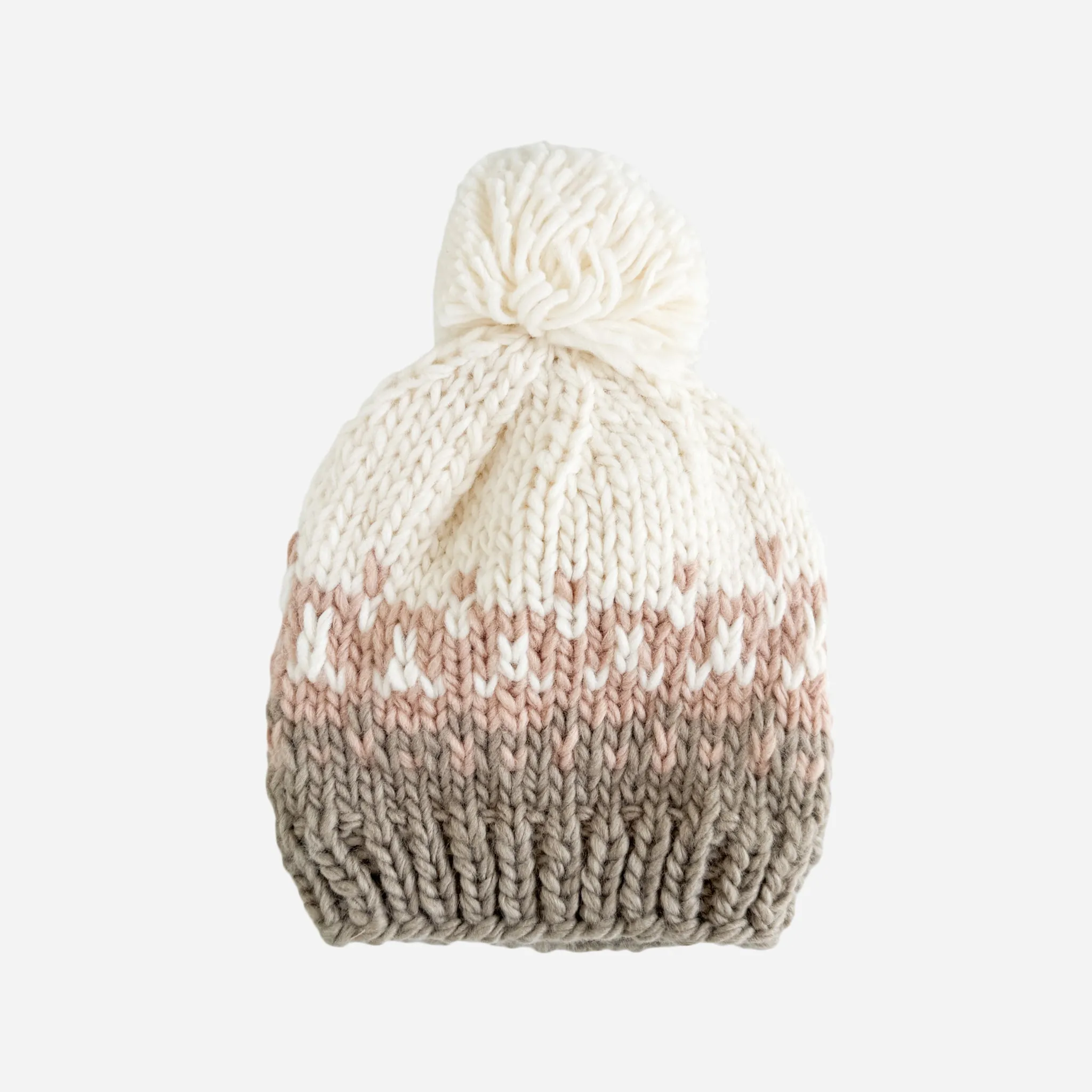 Nell Stripe Hat, Flax/Blush