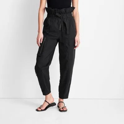 New - Future Collective w/Jenny K Lopez Womens Plus Fit Full Fold-Over Cargo Pants