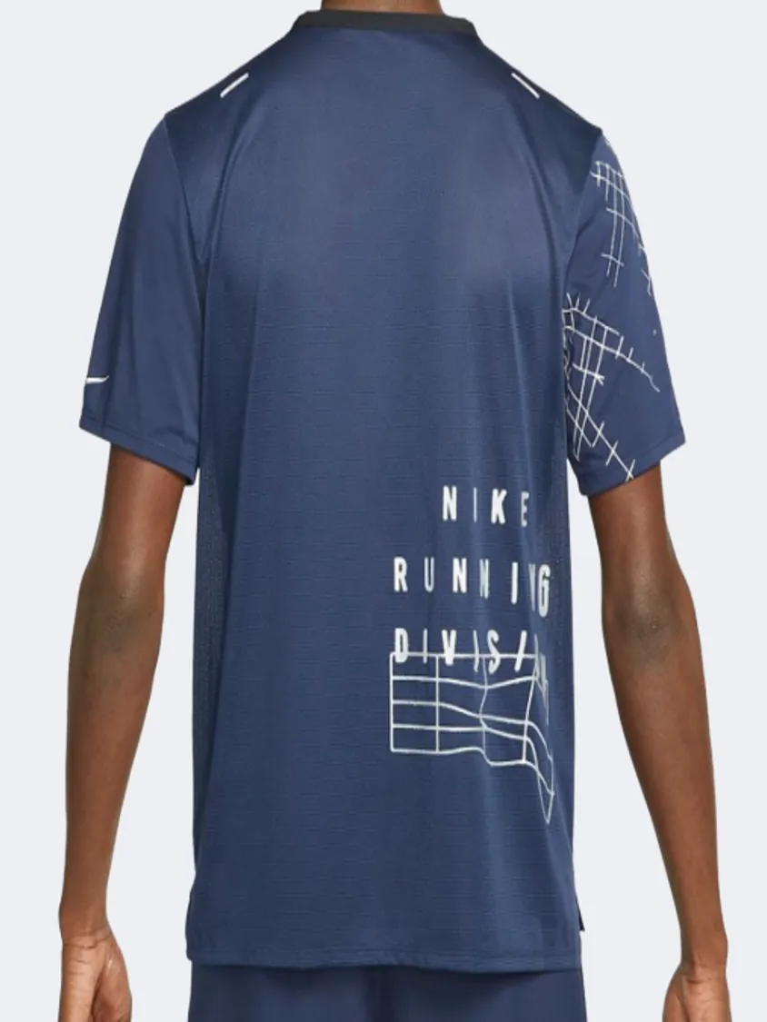 Nike Dri-Fit Run Division Rise 365 Gx Flash Men Running T-Shirt Navy