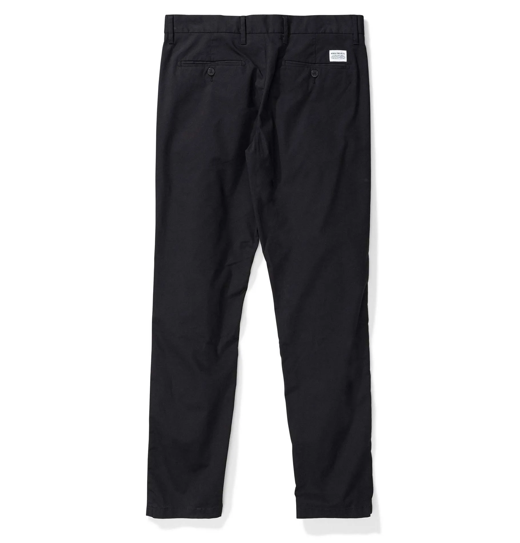 Norse Projects Aros Slim Light Stretch Chinos - Black