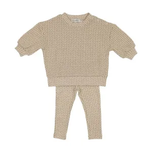 Ochre Leaf Baby Sweater   Pants Set