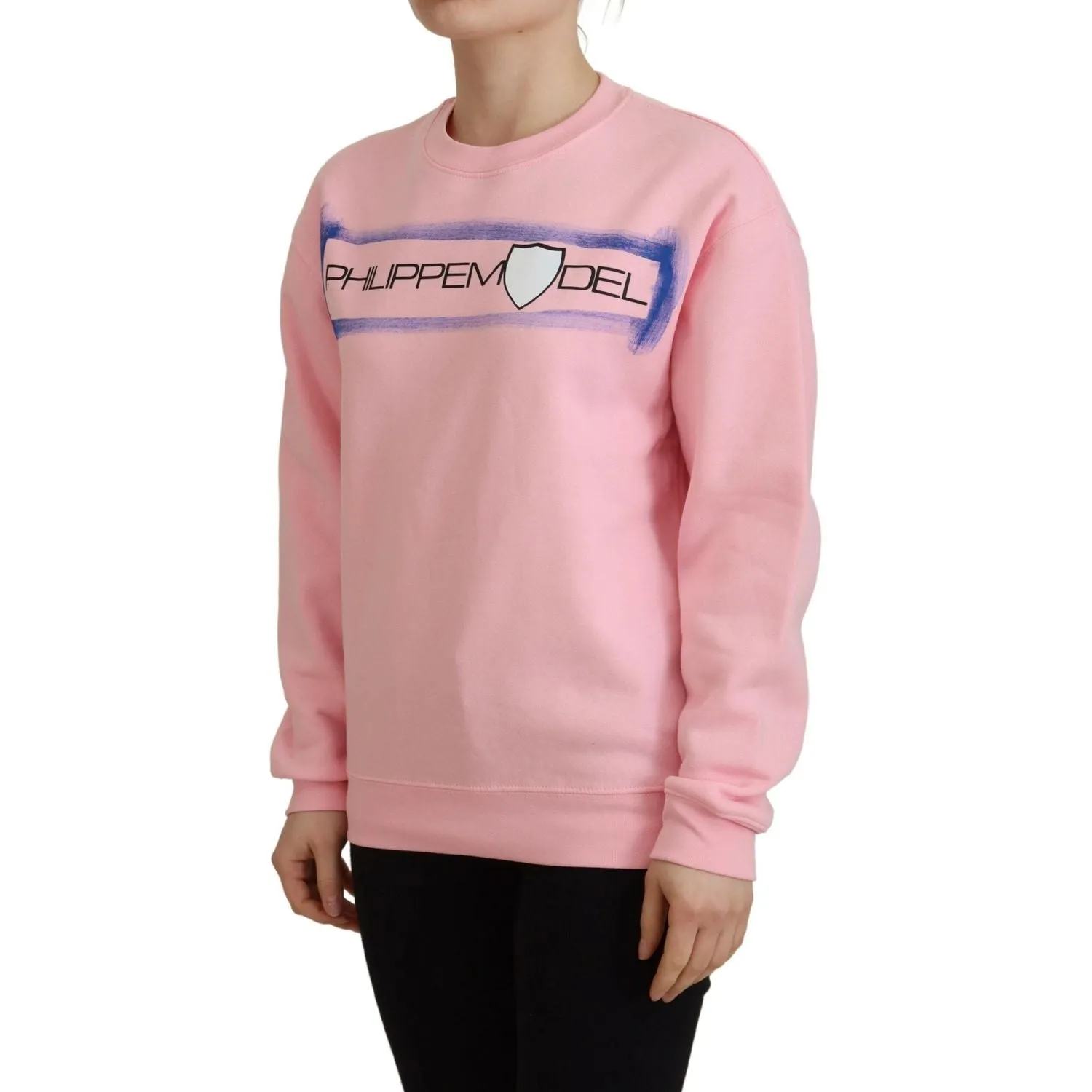 Philippe Model Elegant Pink Long Sleeve Pullover Sweater