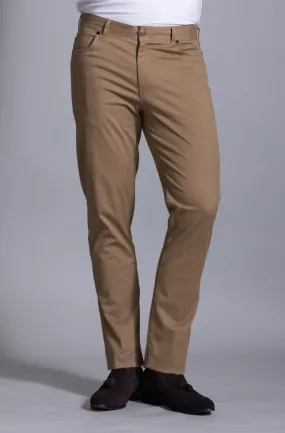 Printed Terry Chino: Dune