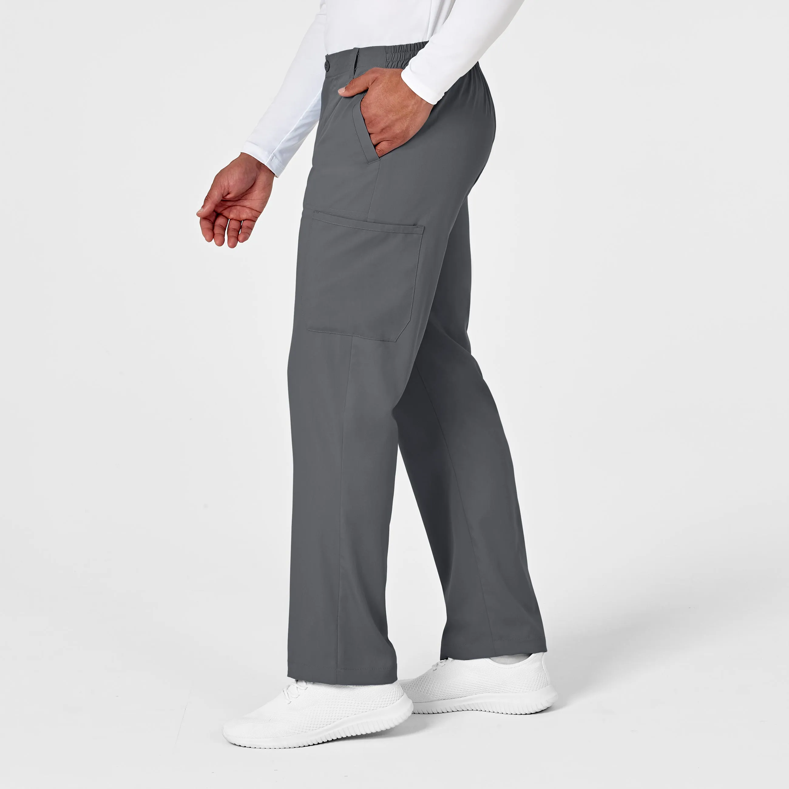 PRO Men's Cargo Scrub Pant - Pewter