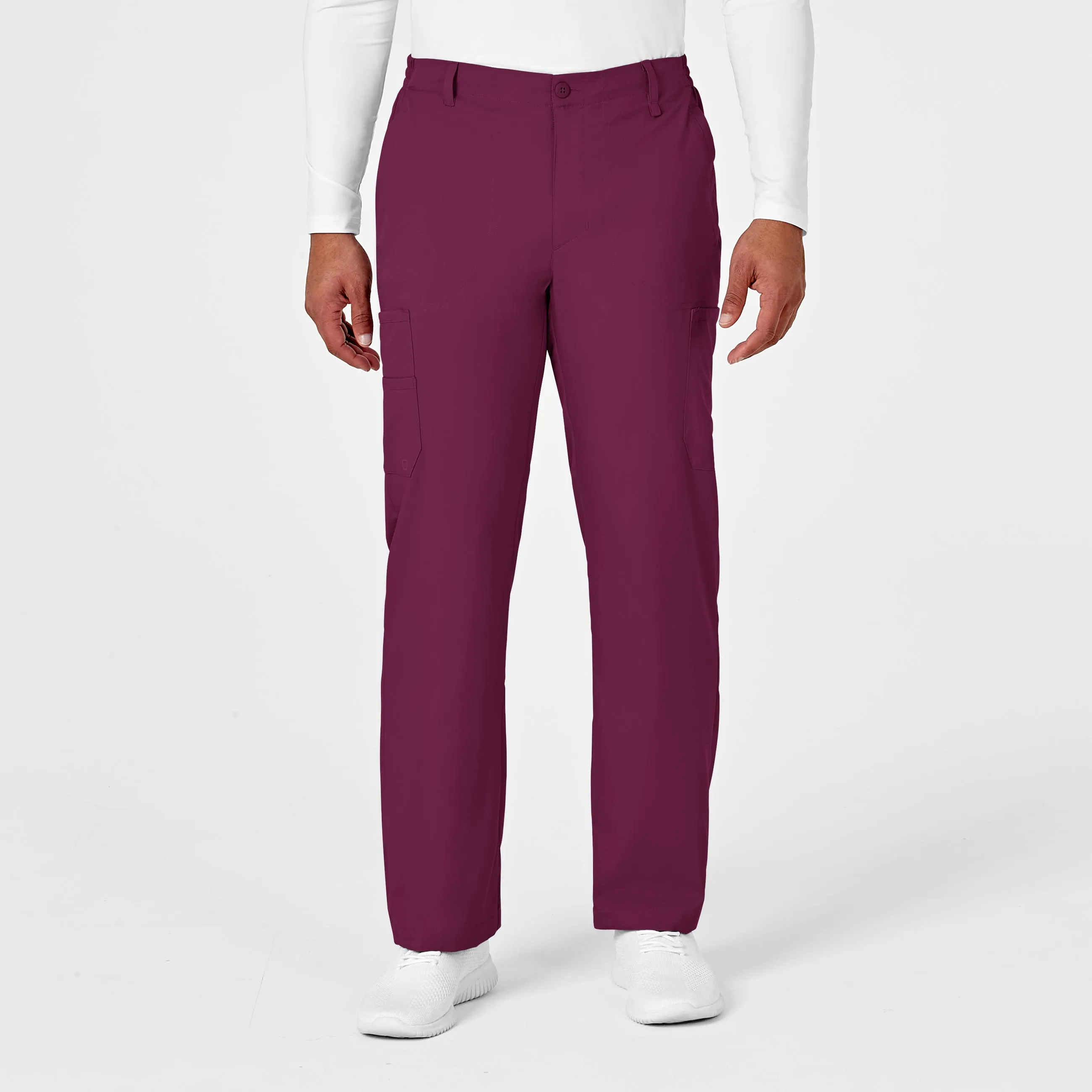 PRO Men's Cargo Scrub Pant - Wine