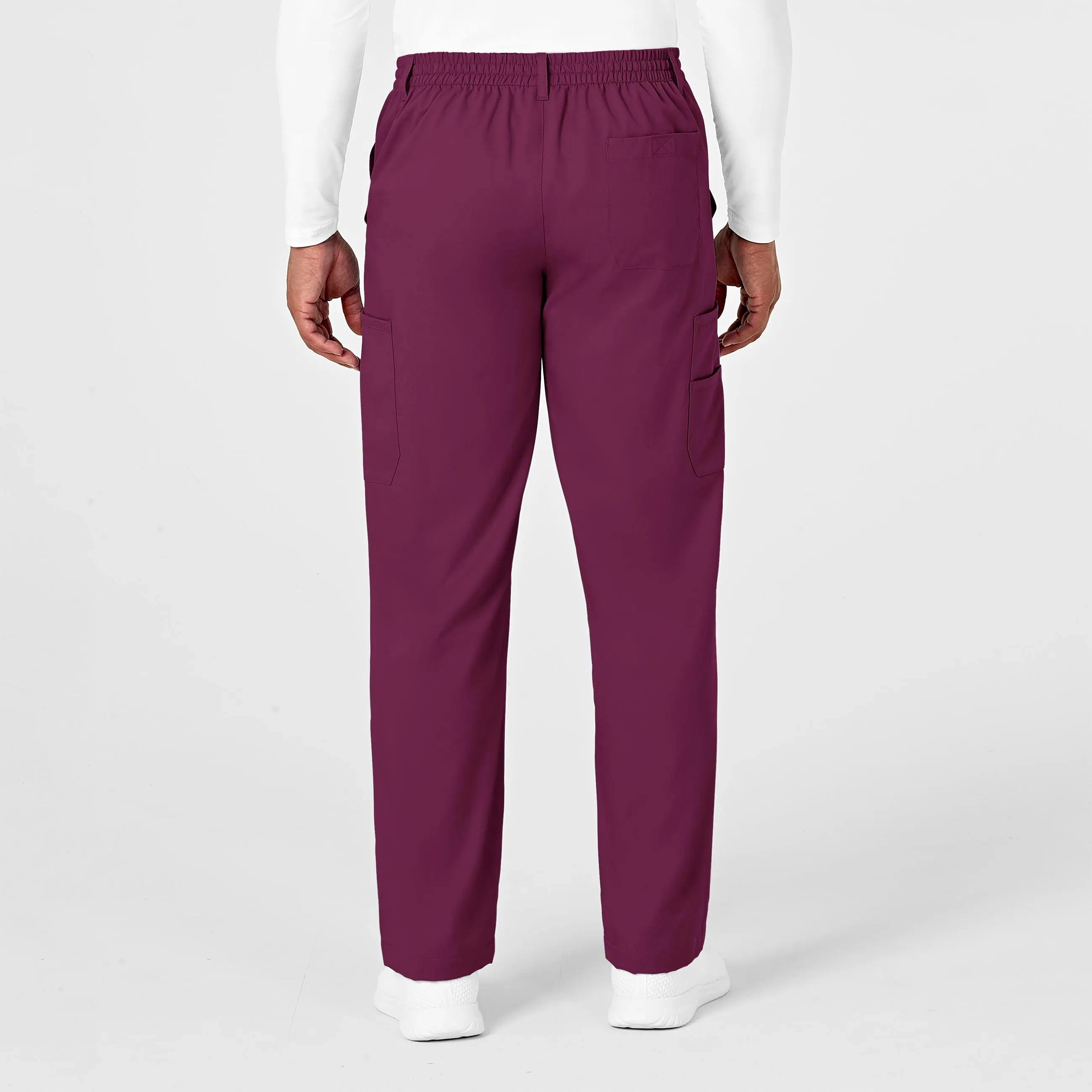 PRO Men's Cargo Scrub Pant - Wine