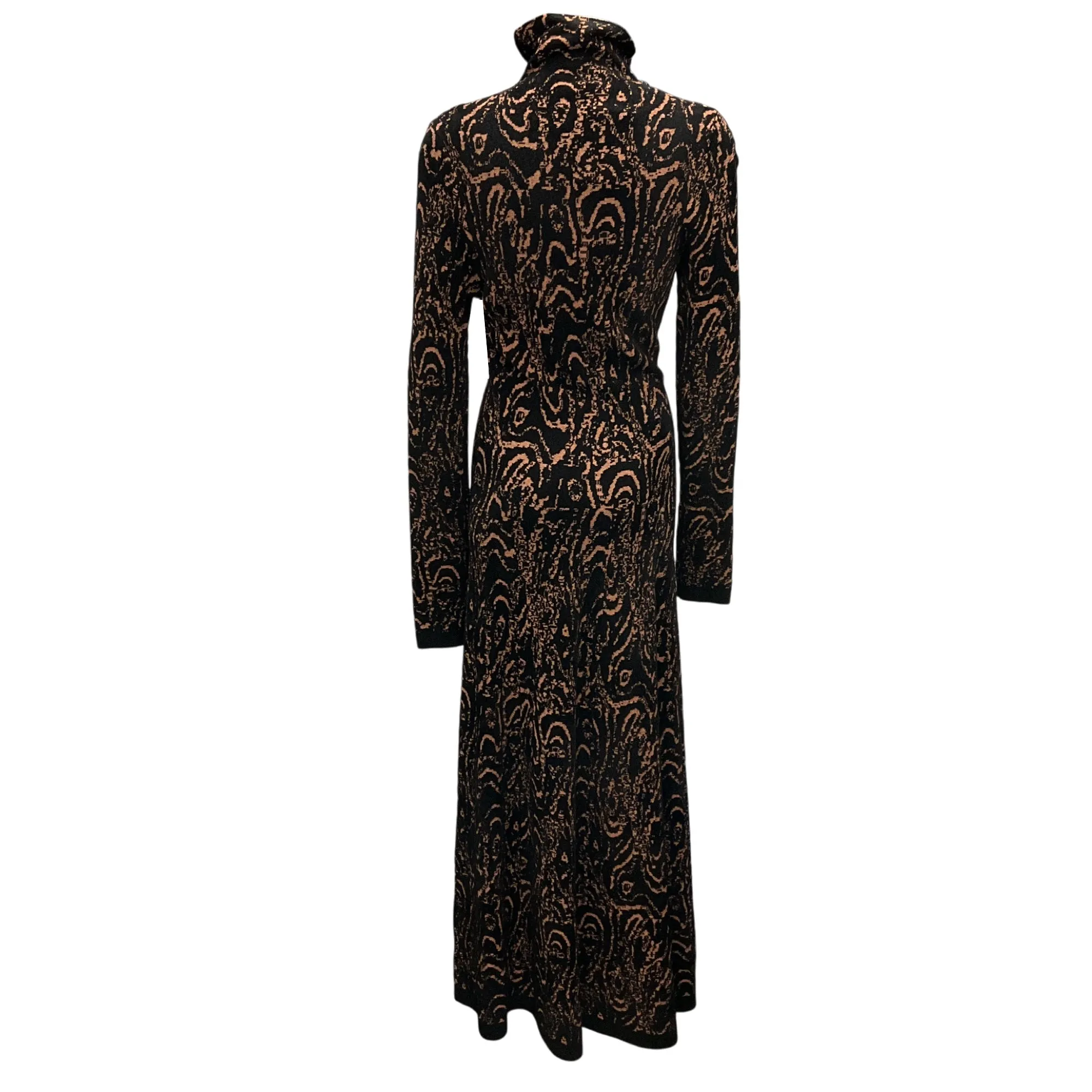 Rachel Comey Black Autumnal Swirl Chenille Jacquard Efete Dress