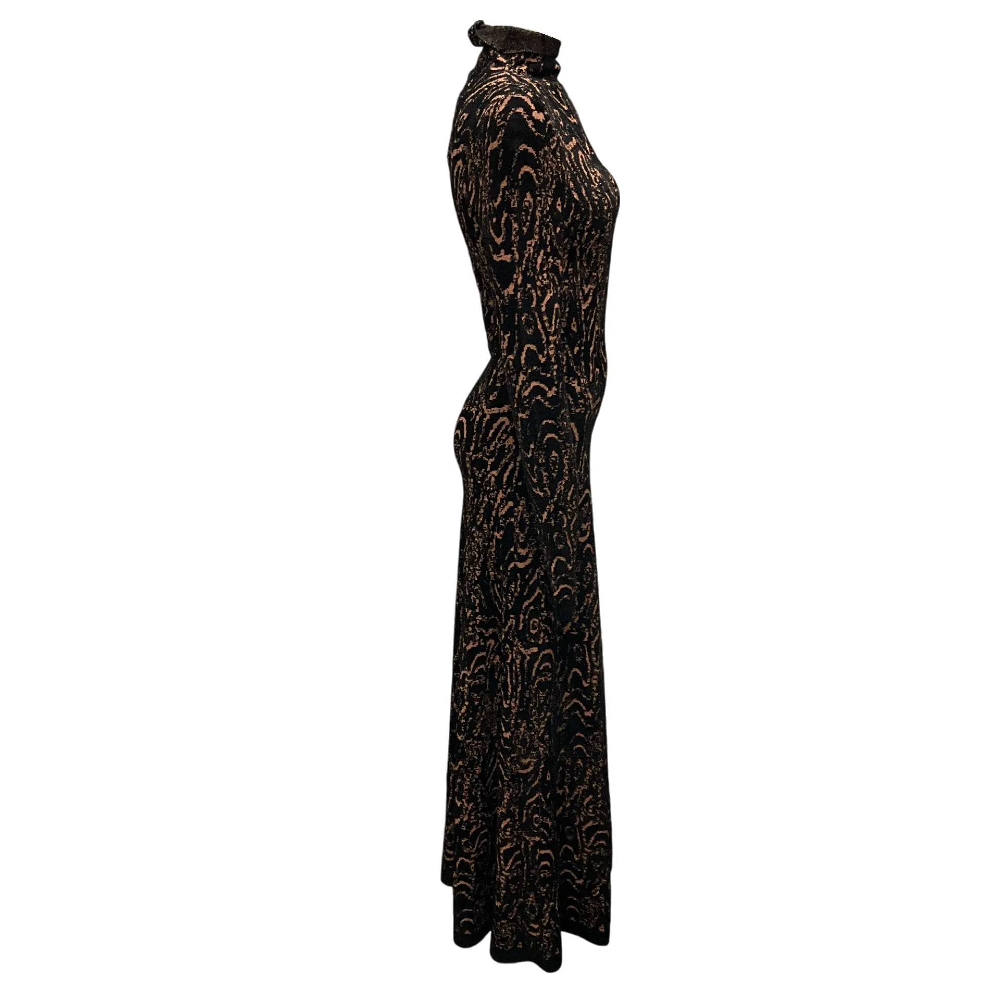 Rachel Comey Black Autumnal Swirl Chenille Jacquard Efete Dress