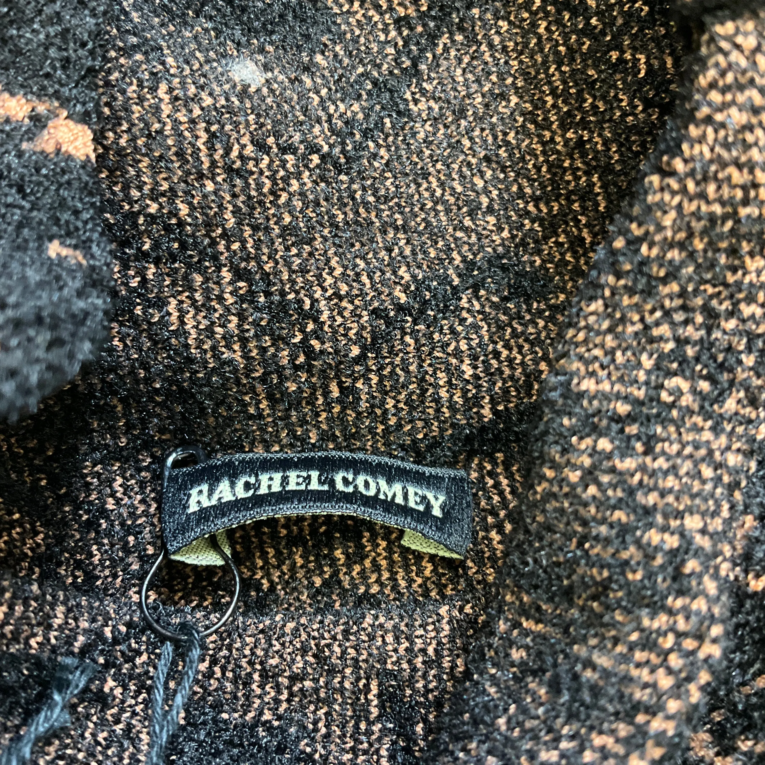 Rachel Comey Black Autumnal Swirl Chenille Jacquard Efete Dress