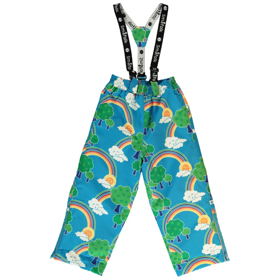 Rainbow Landscape Snow Pants in Blue