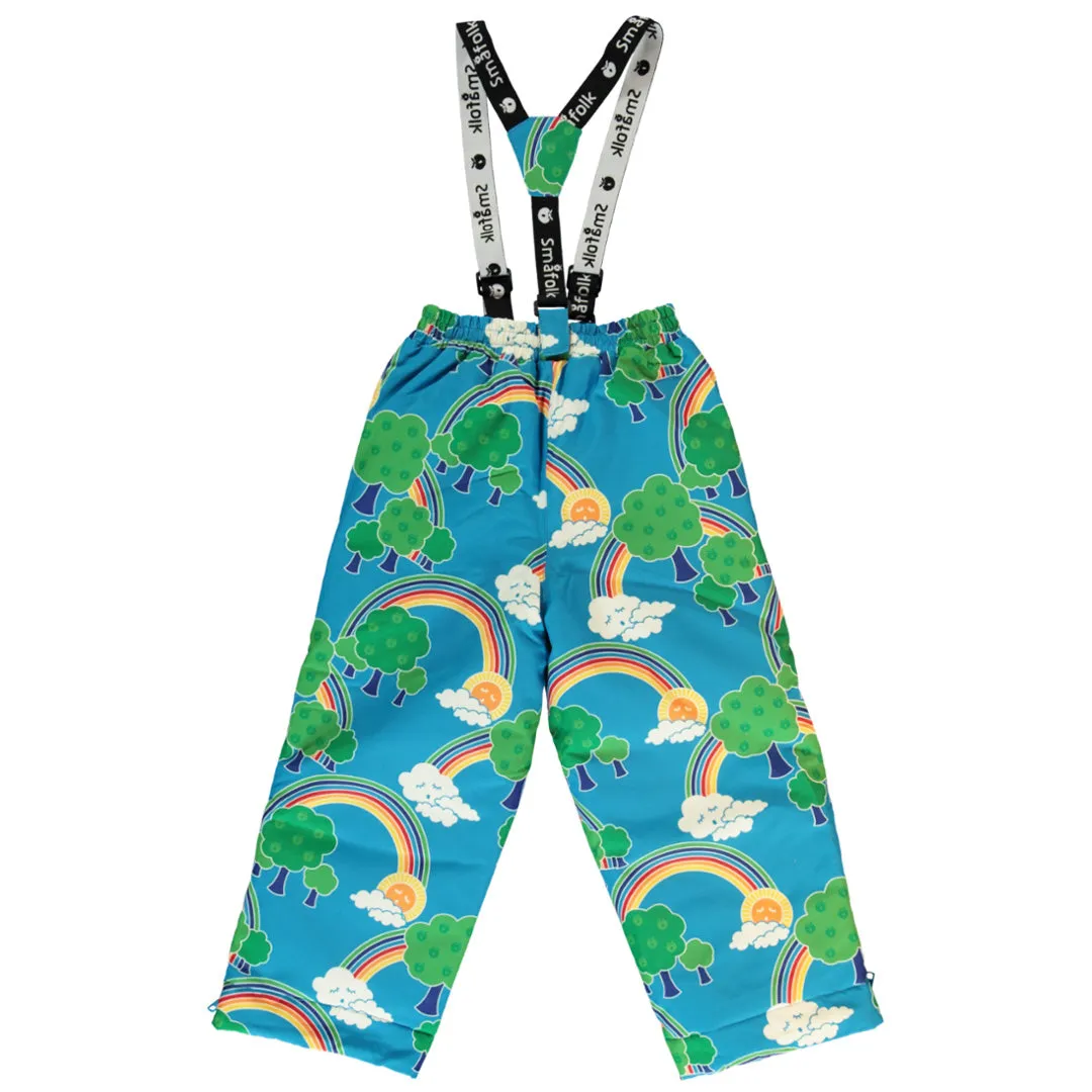 Rainbow Landscape Snow Pants in Blue