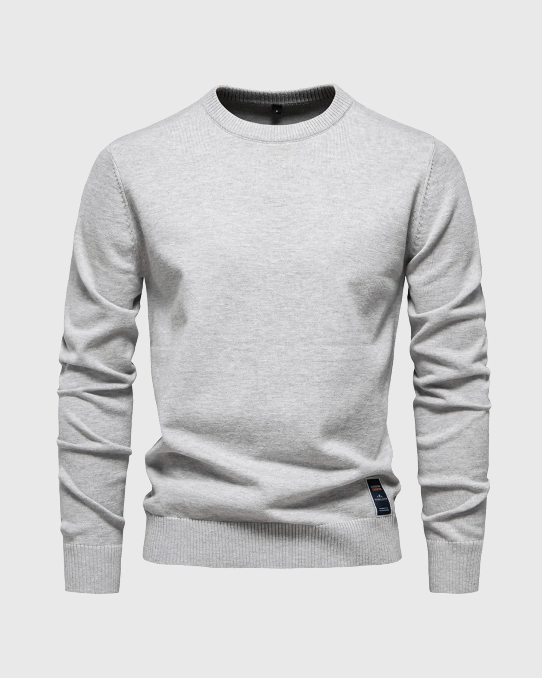 Ribbed Crew Neck Sweater