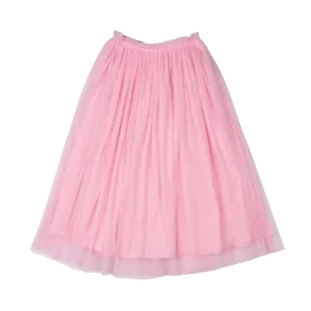 ROCK YOUR BABY PINK TULLE OVERLAY MAXI SKIRT